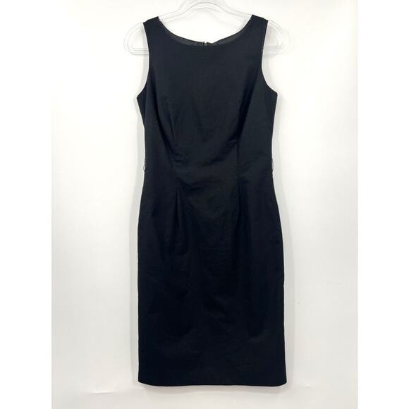 Tommy Bahama‎ Dress Silk Blend Sleeveless Sheath Size 8 Black Career Work - Picture 1 of 6